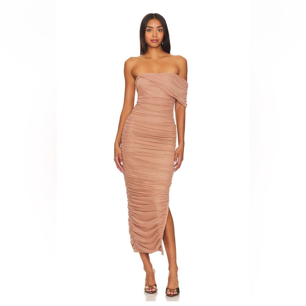 ELLIATT Miley Midi Dress in Tan